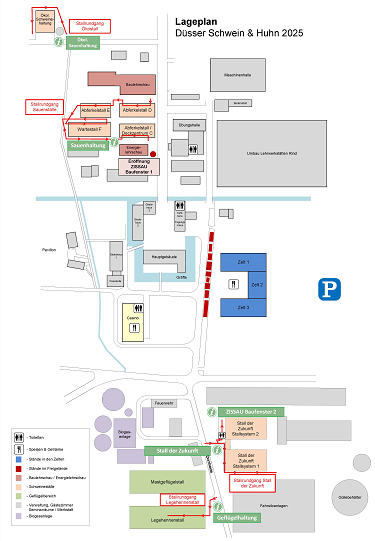 Düsser Schwein & Huhn Geländeplan